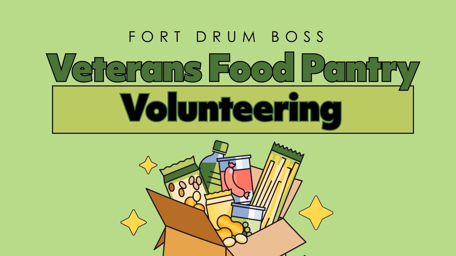 Veterans Food Pantry Volunteering