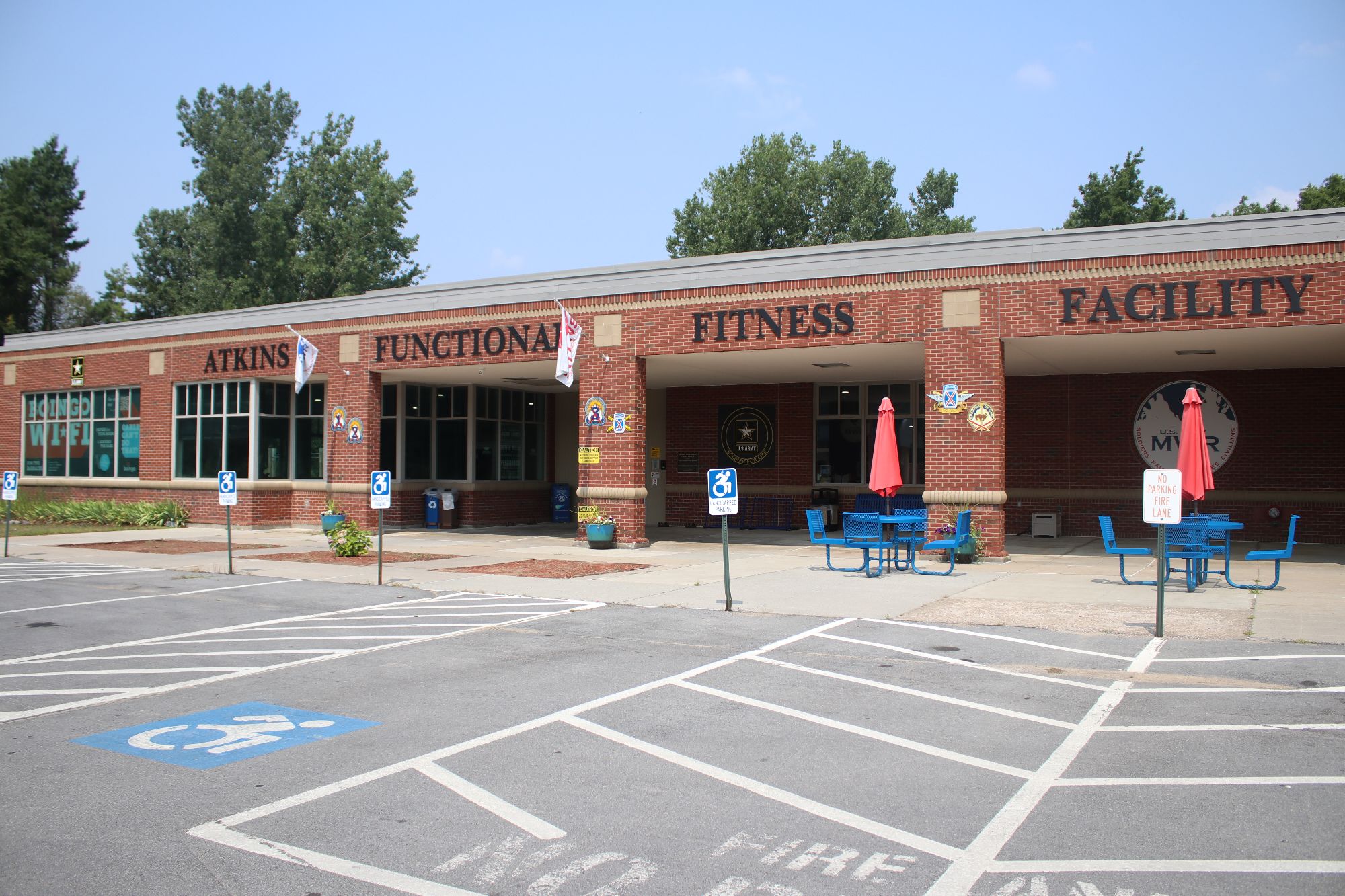 exterior photo of Atkins Functional Fitness Facility building front entrance