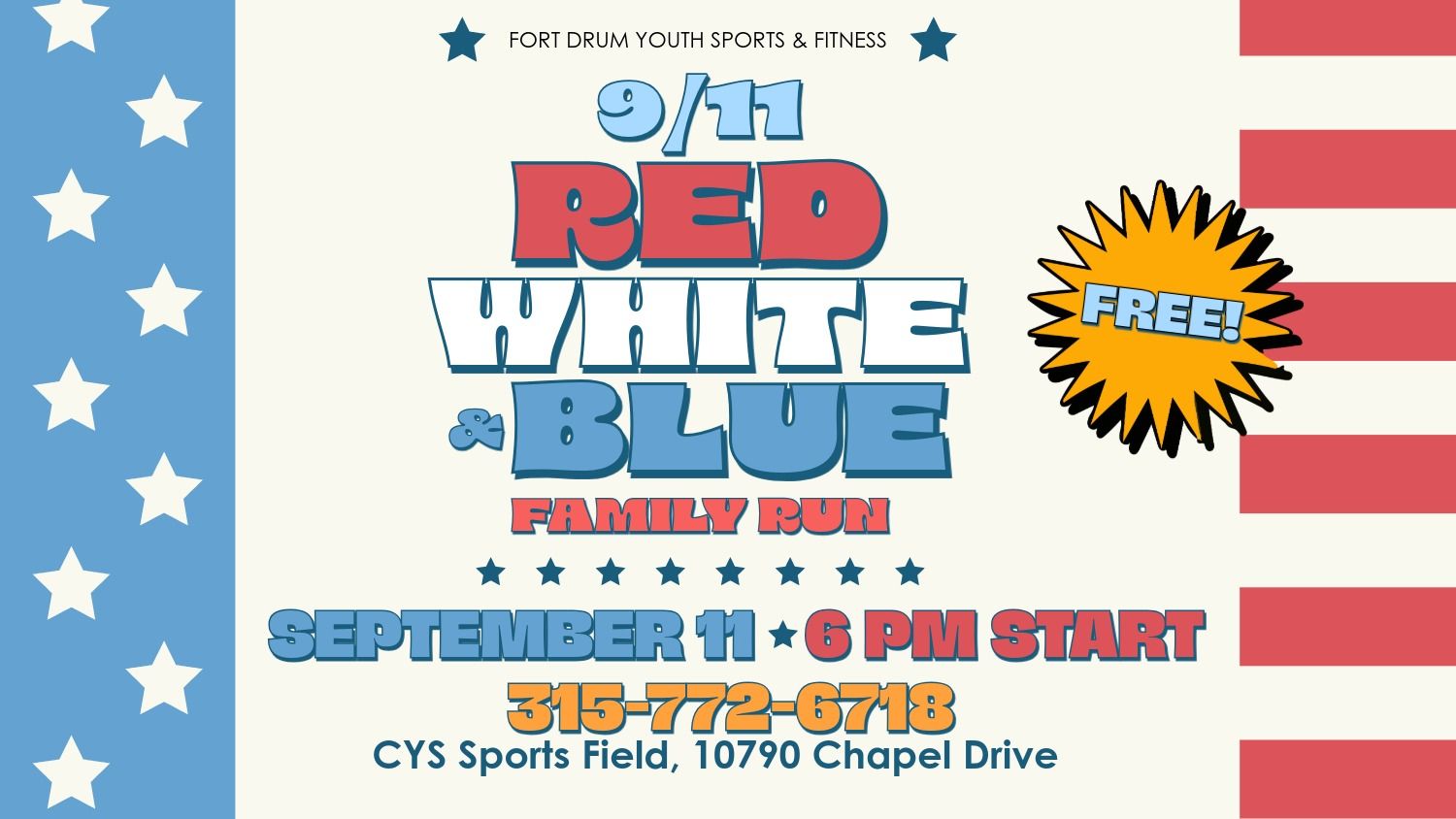 9/11 Red, White & Blue Family Run