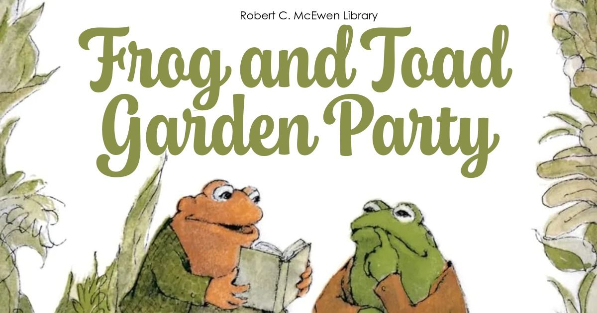Frog and Toad Garden Party