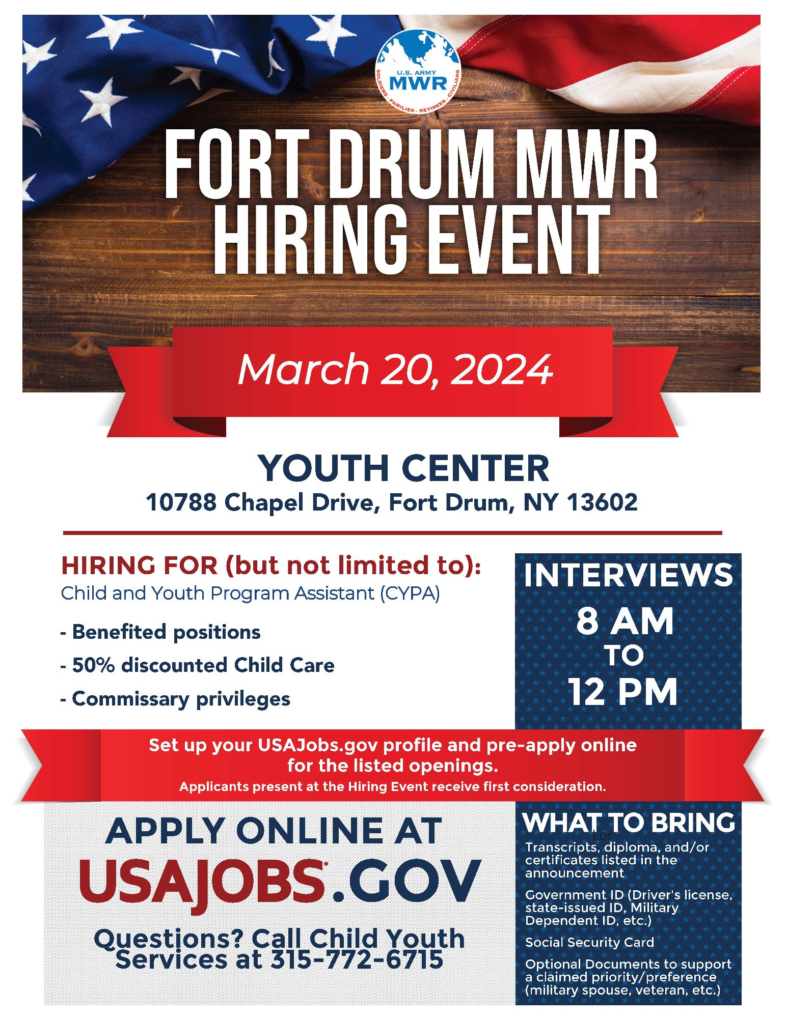 Weekly Calendar :: Ft. Drum :: US Army MWR