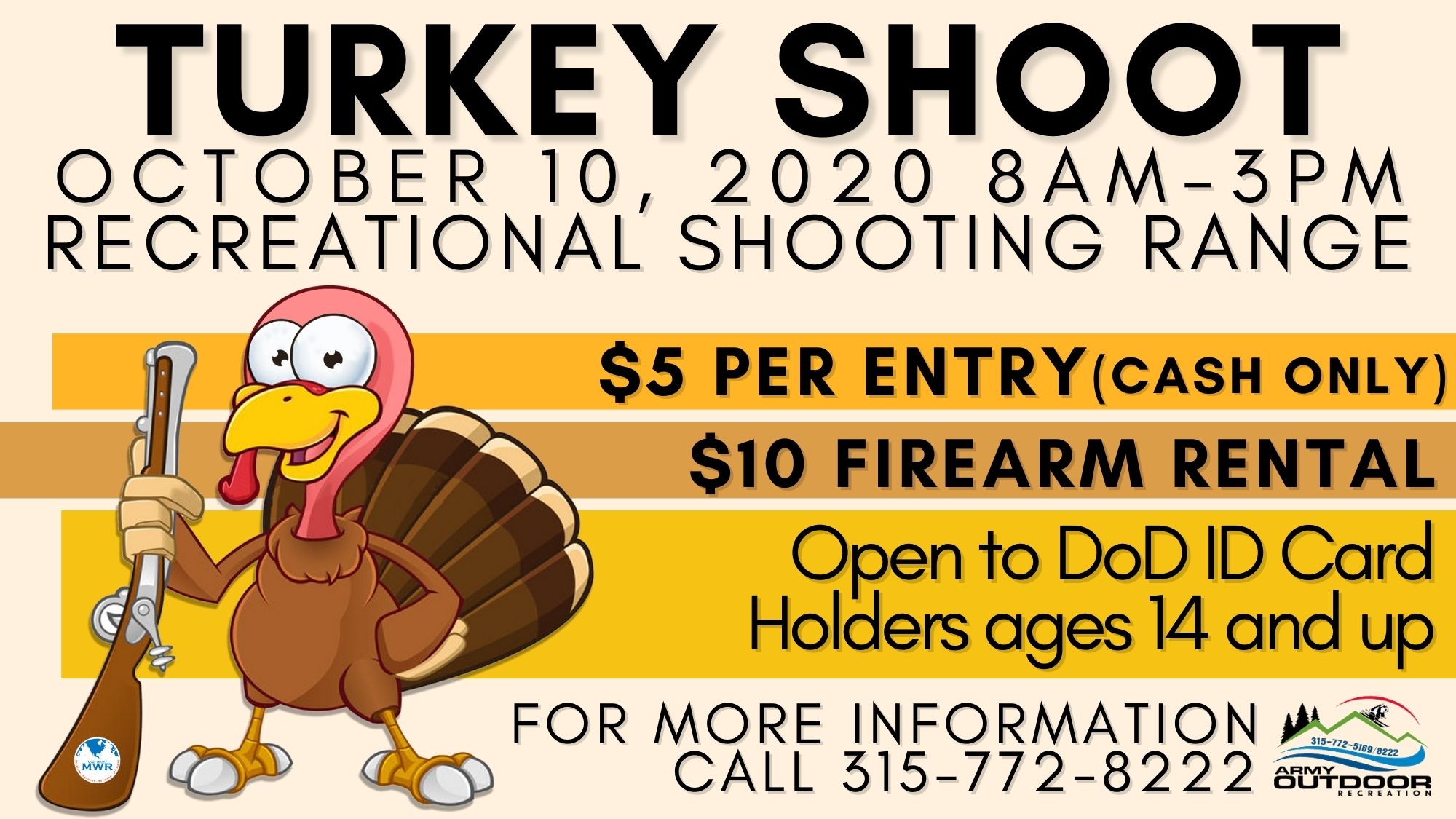View Event Turkey Shoot Ft. Drum US Army MWR